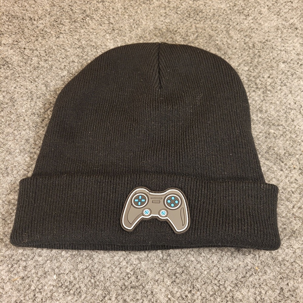 Xbox Controller Winter Outdoor Black Embroidered Beanie Hat One Size